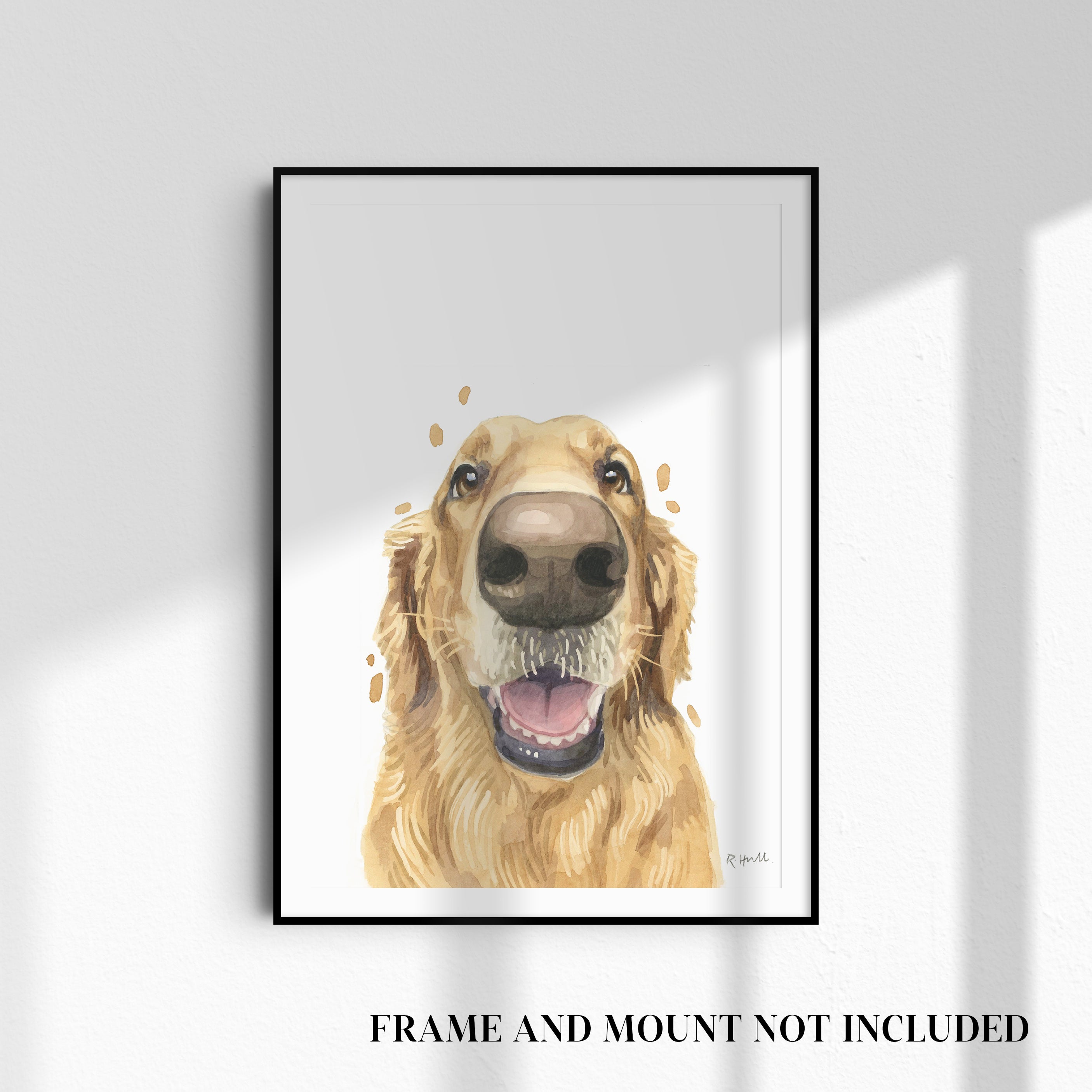 Golden Retriever A4/Letter Print Gifts for Child's Nursery & Dog Lovers