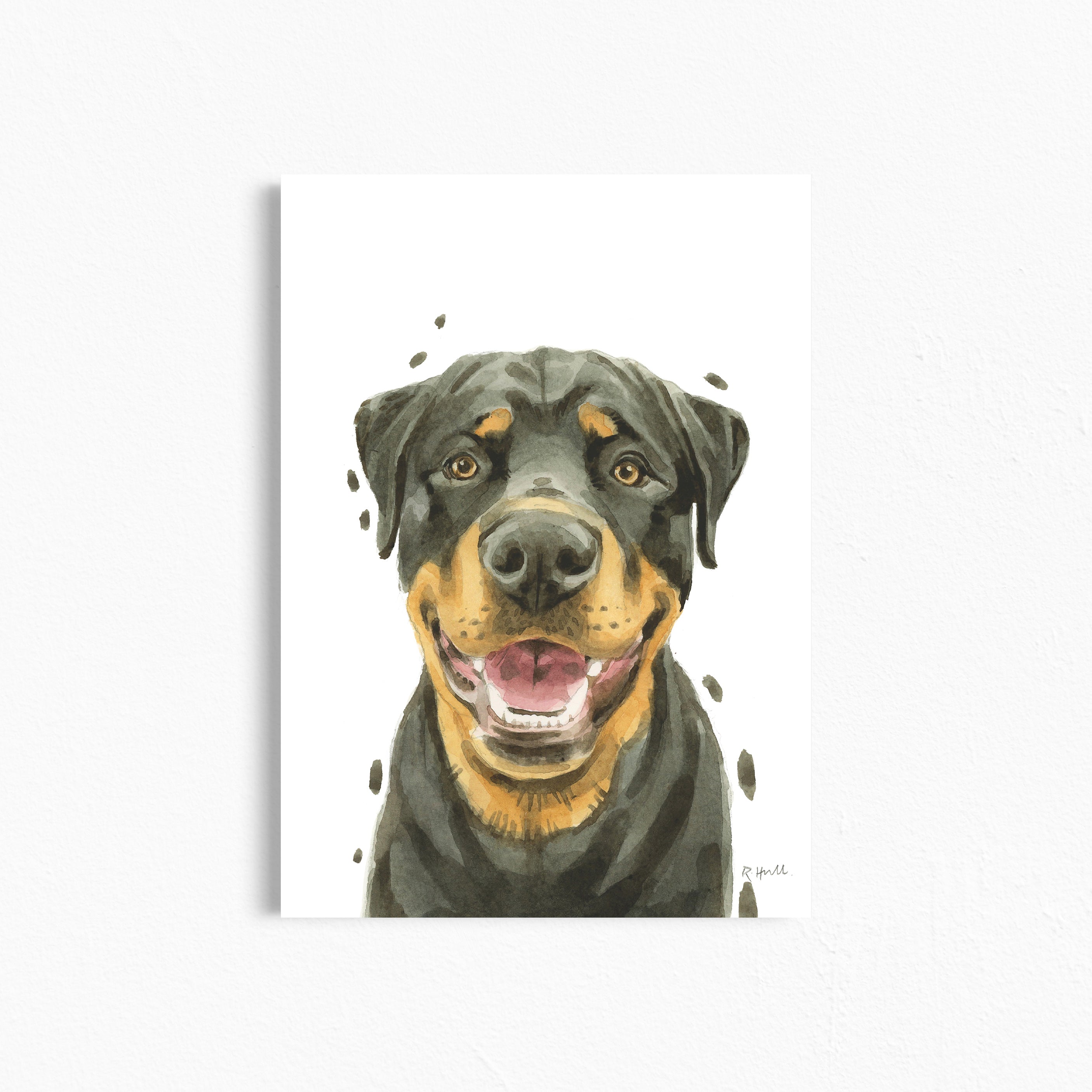 Rottweiler A4/Letter Print Gifts for Child's Nursery & Dog Lovers