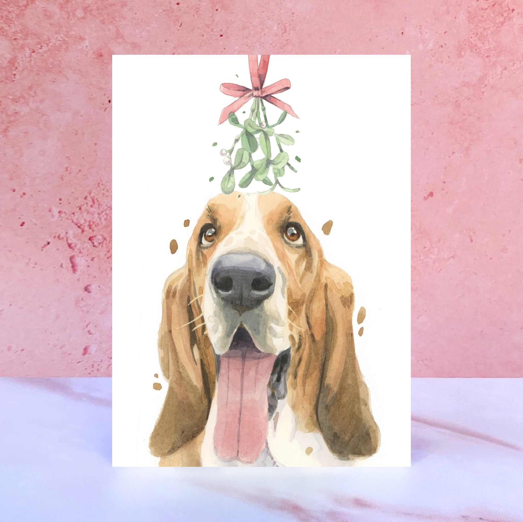 Basset Hound Christmas Card Holiday Greeting Cards