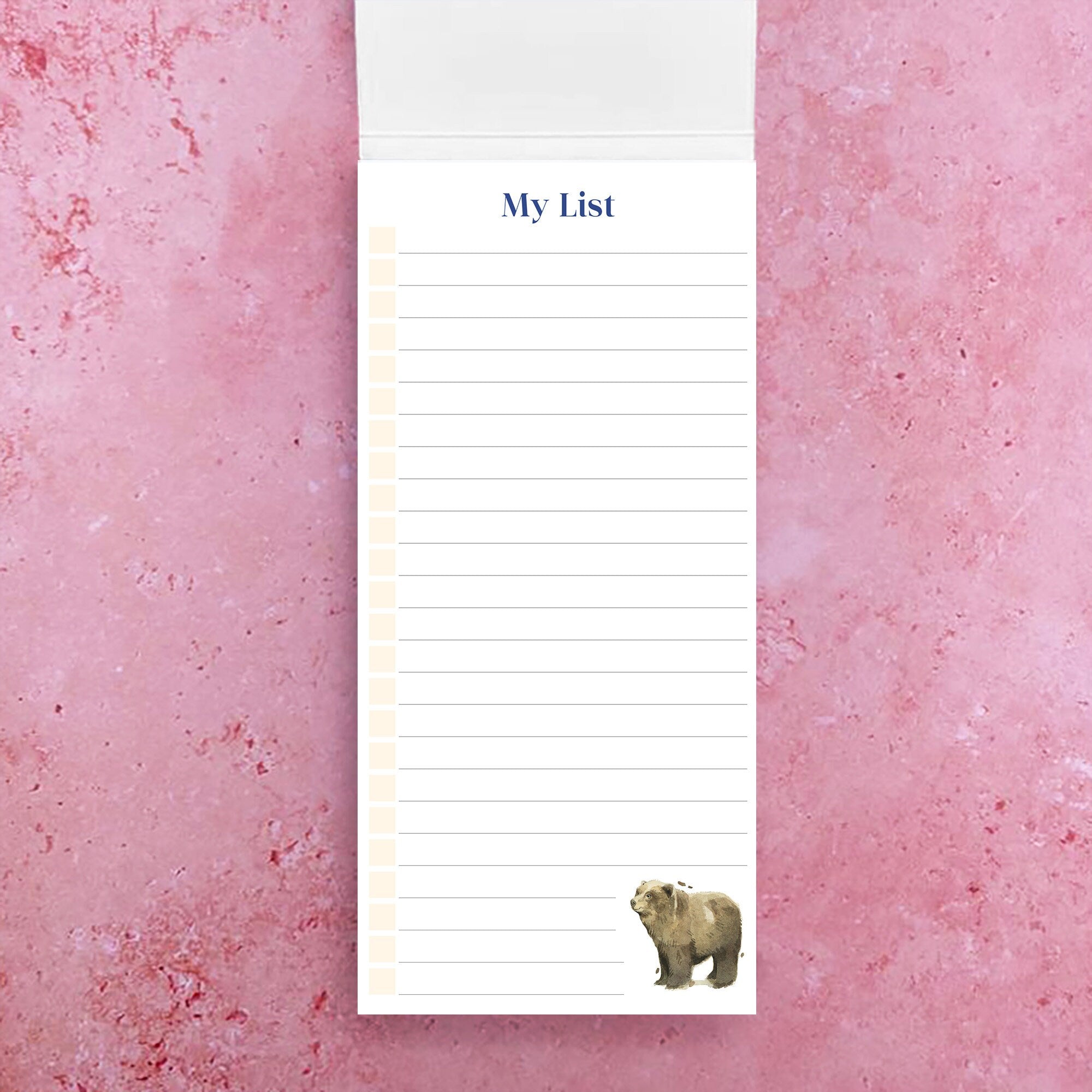 Bear and Cub Magnetic List Pad