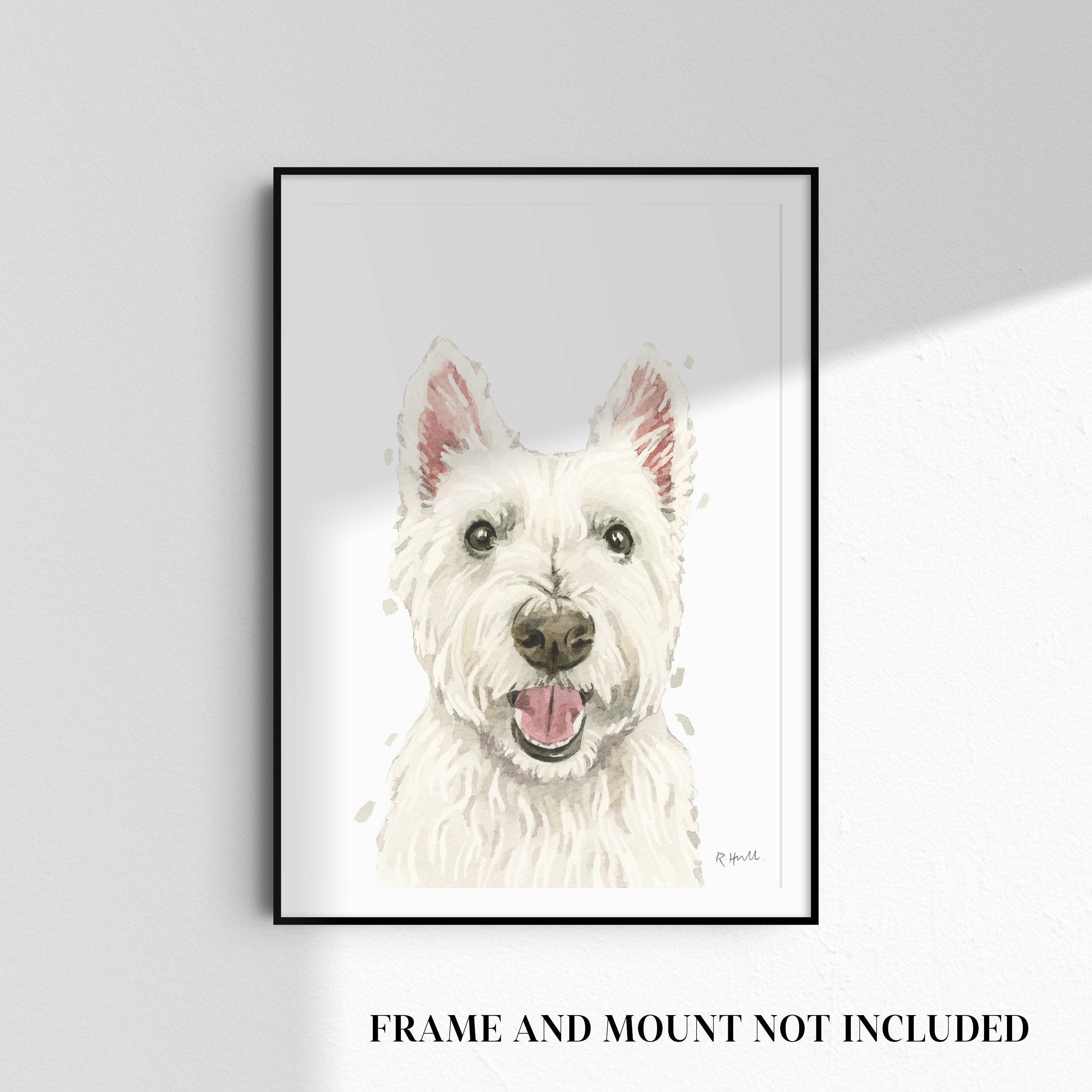West Highland Terrier A4/Letter Print Gifts for Child's Nursery Dog Lovers