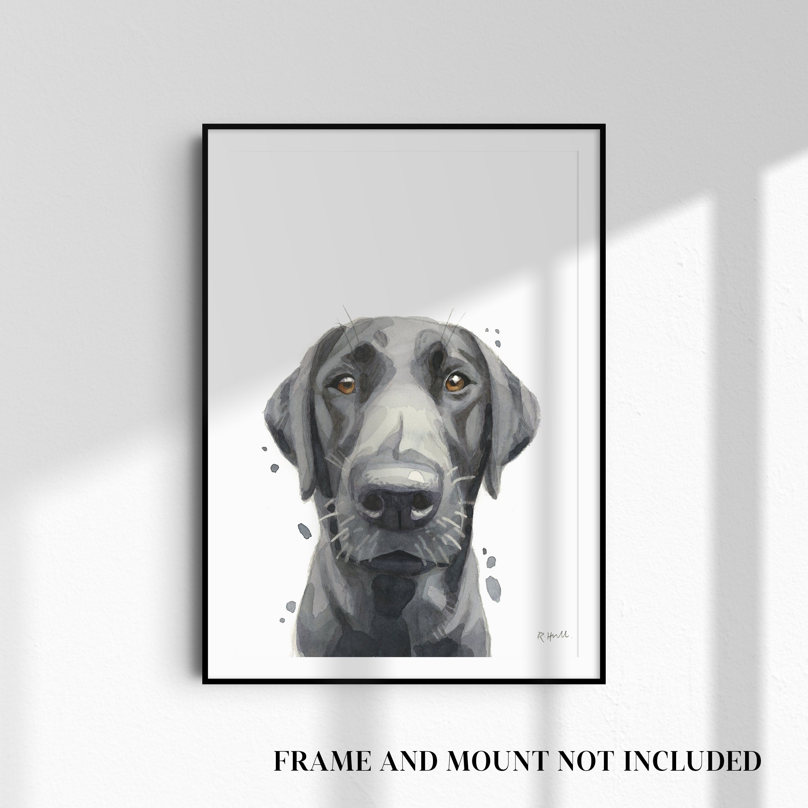 Black Labrador A4/Letter Print Gifts for Child's Nursery & Dog Lovers