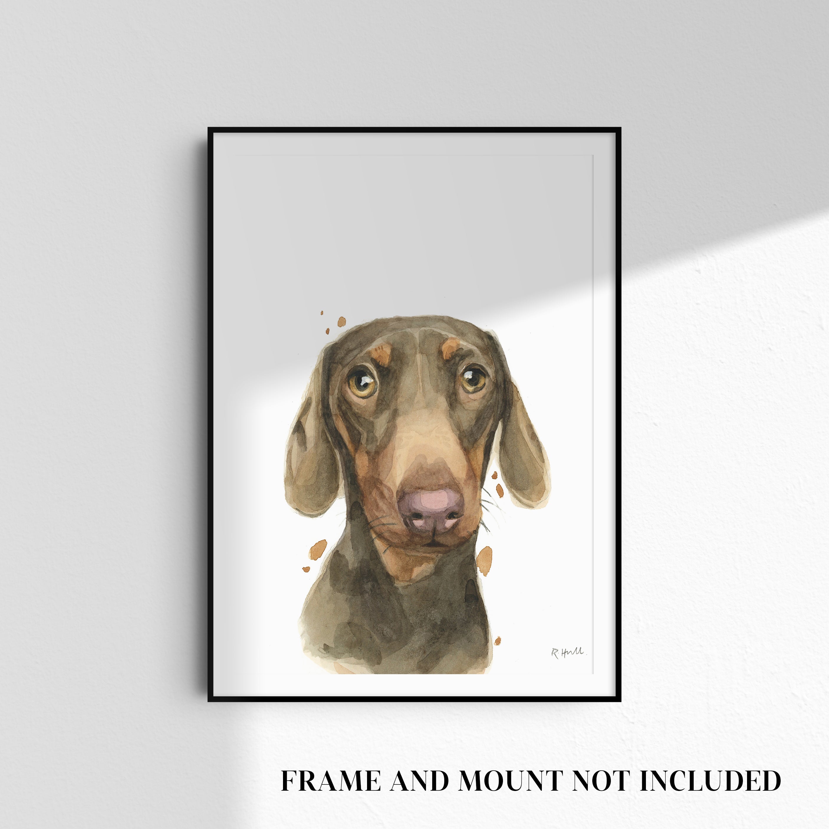 Dachshund A4/Letter Print Gifts for Child's Nursery & Sausage Dog Lovers