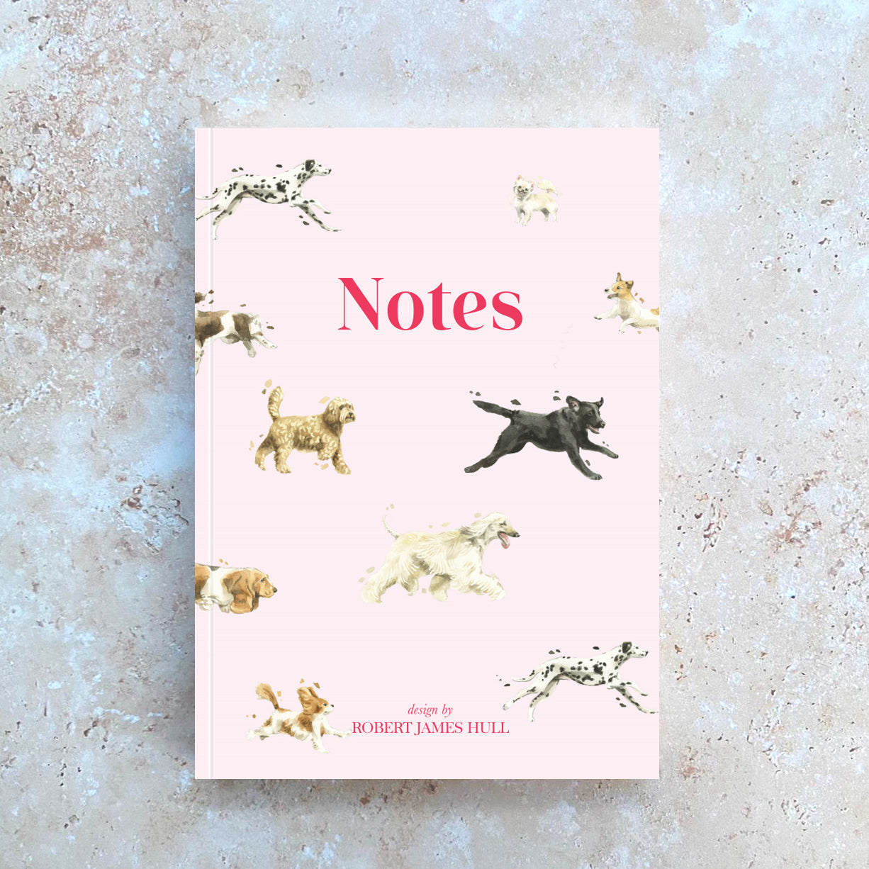 Dogs Pink and Red A5 Premium Notebook