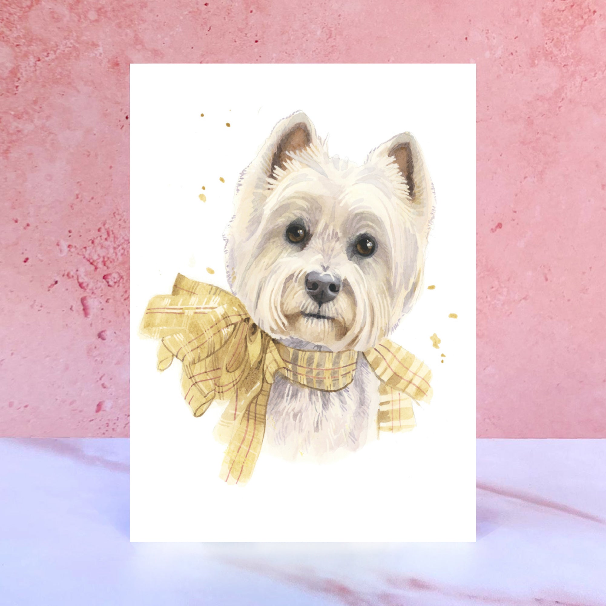 Westie Christmas Greeting Card Best Holiday Cards for West Highland Terrier lovers