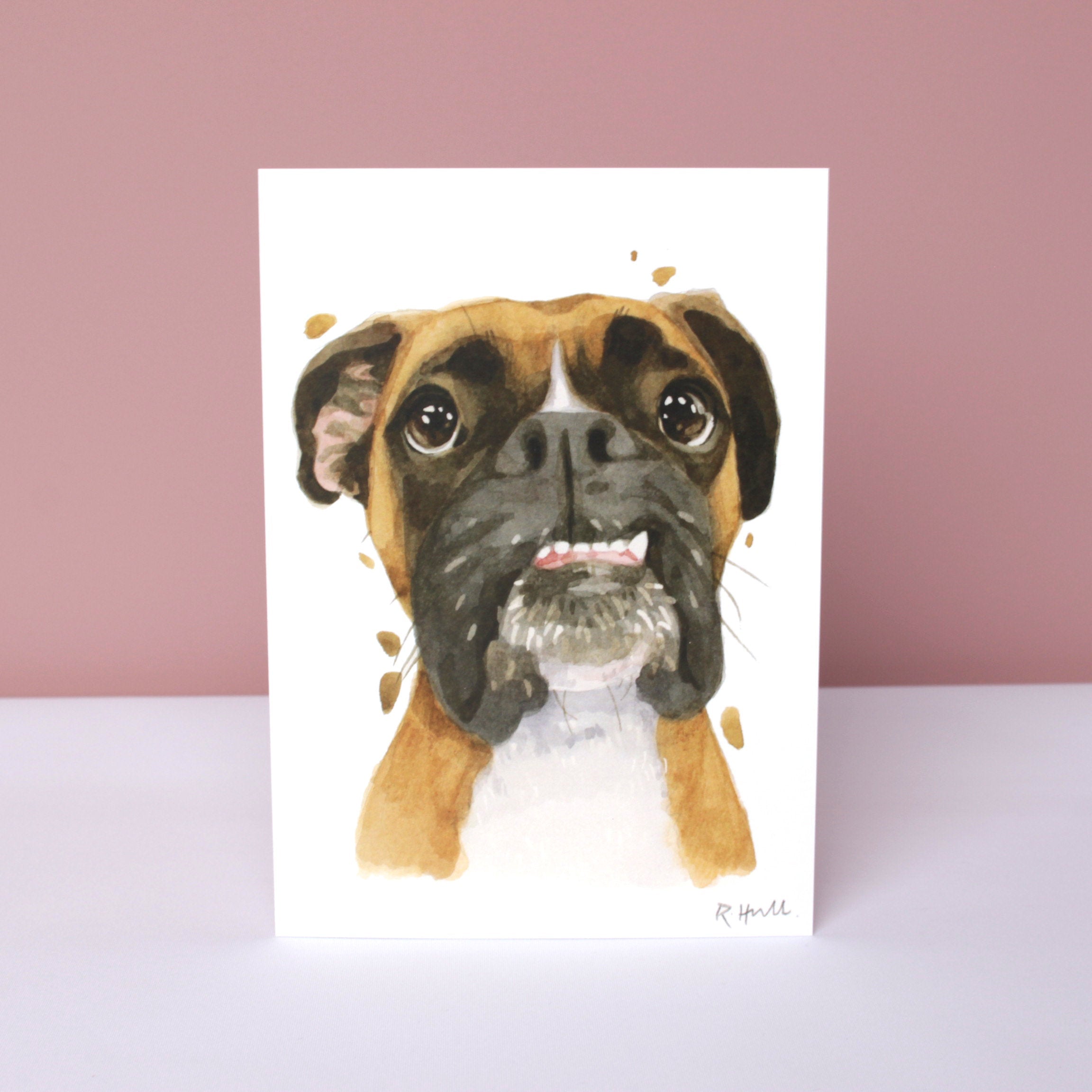 Boxer Dog All Occasion Card, Funny German Boxer Birthday Greeting Card