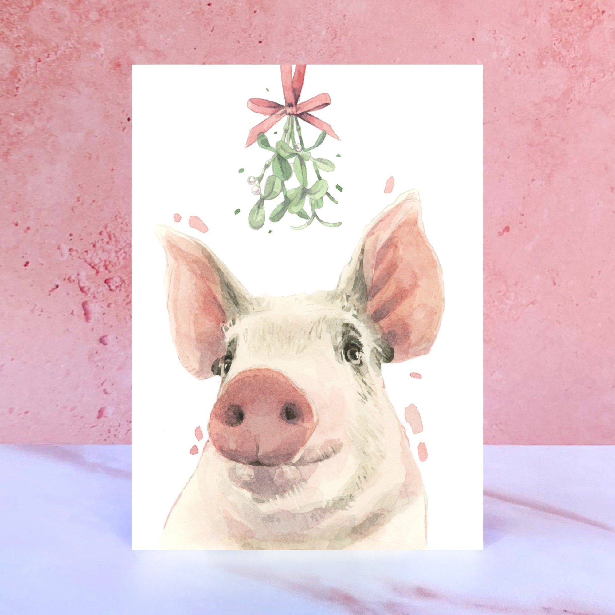 Pig Christmas Card