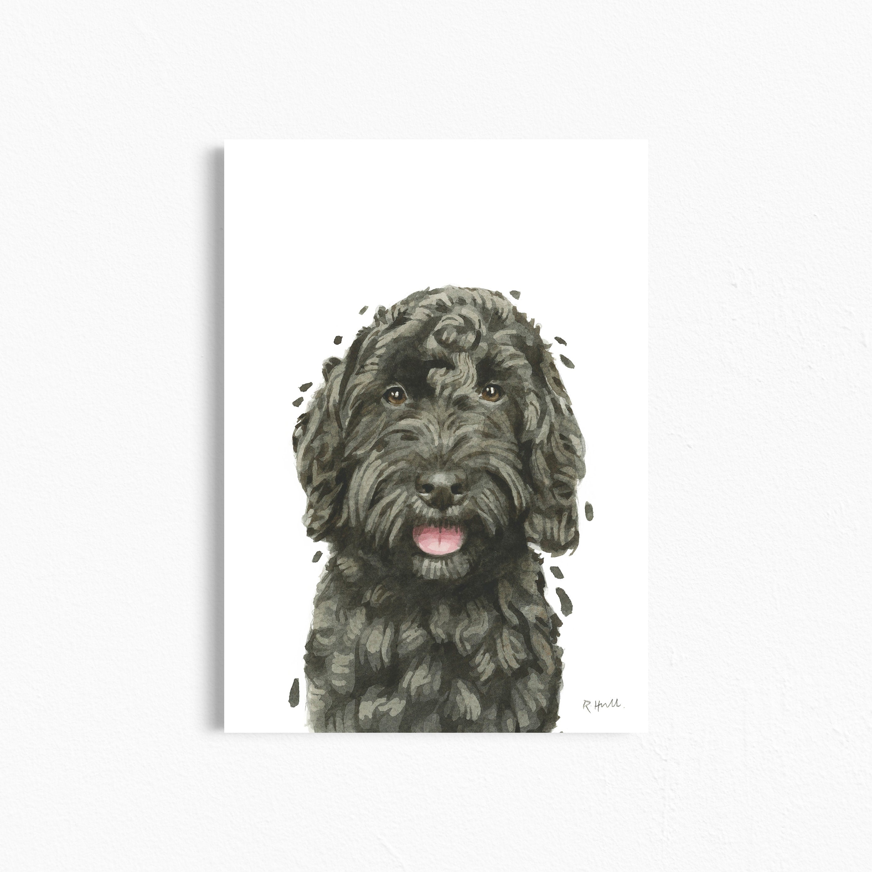 Black Cockapoo A4/Letter Print Gifts for Child's Nursery & Dog Lovers