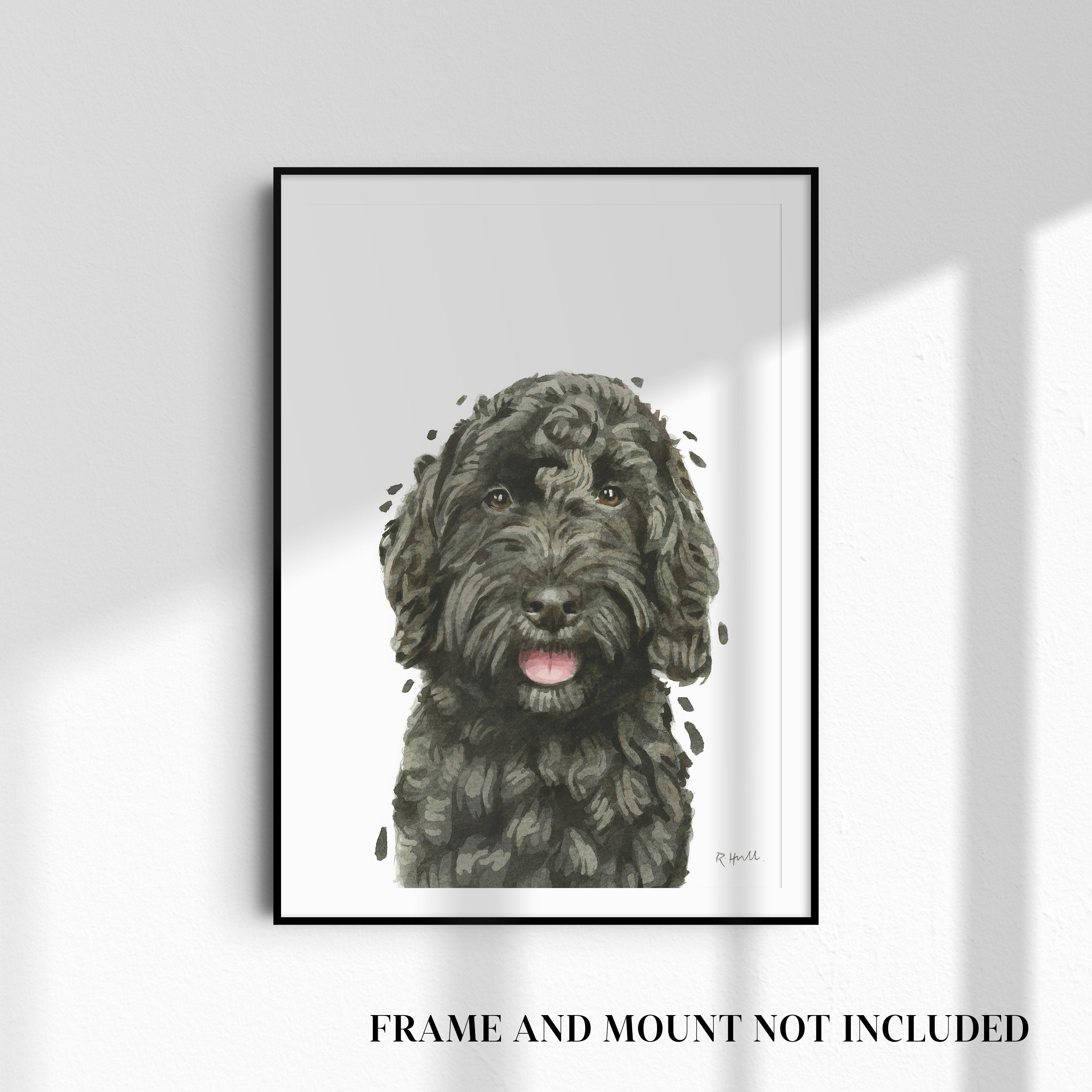 Black Cockapoo A4/Letter Print Gifts for Child's Nursery & Dog Lovers