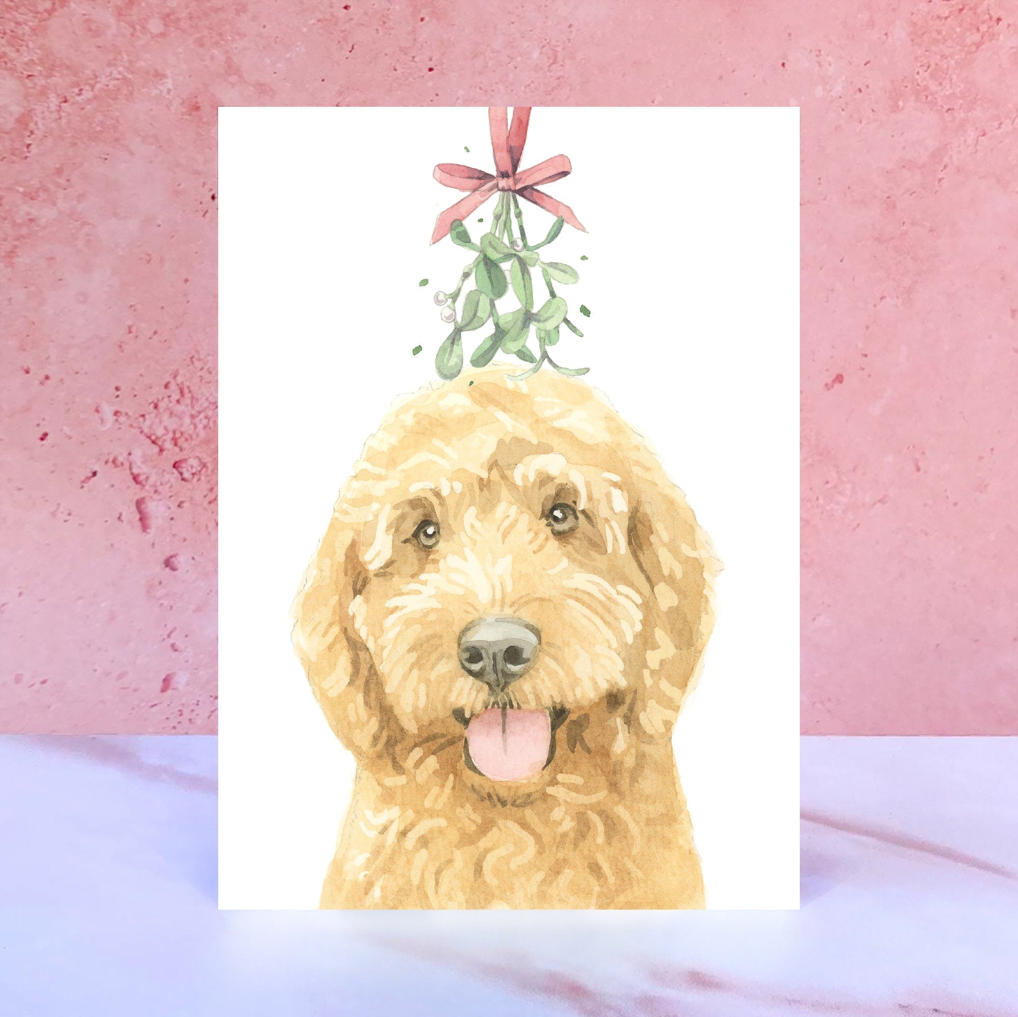 Ruby Cockapoo Christmas Card